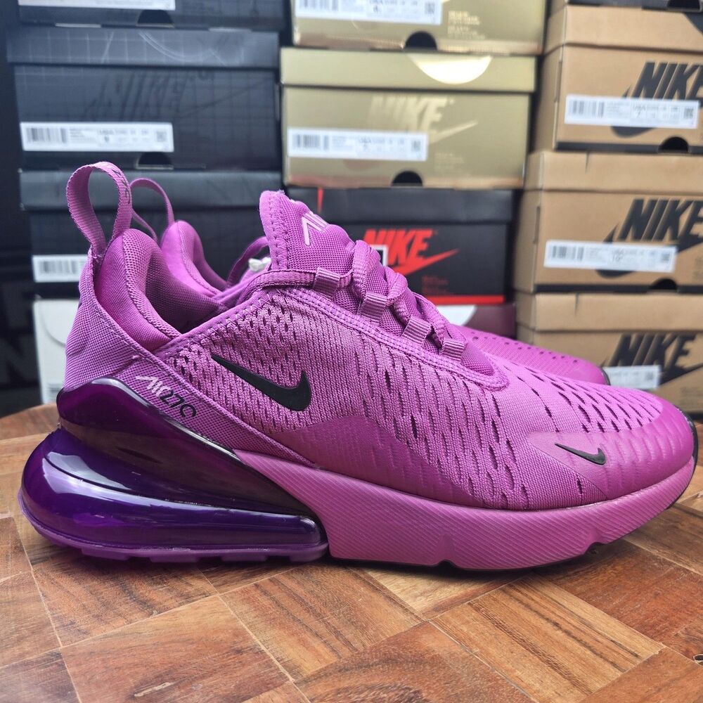 Nike Air Max 270 Fuchsia Fury Purple AH6789-501 Sneaker Shoes Women's sz 7.5 - Picture 5 of 9